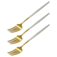 韓國製 Abella 霧面雙色中叉, 混合色, 3個