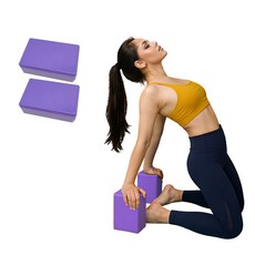 사비나 폼브릭 스트레칭 요가블럭, 퍼플, 2개