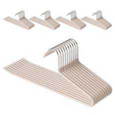코멧 홈 논슬립 바지걸이, 베이지, 50개