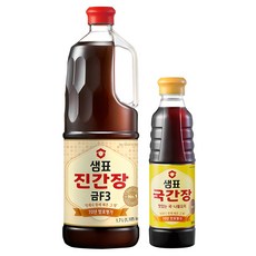 Sempio 膳府 金F3濃醬油 1.7L+鹹醬油 500ml, 1組