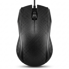 Kinyo USB光學滑鼠 115 x 65 x 35mm 線長1.4m 80g, KM-733, 黑色