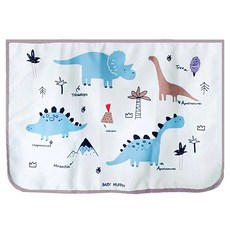 防曬防熱抗UV汽車窗簾/隱形磁遮陽簾, 藍恐龍, 1個