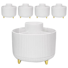 AHOYE 360度旋轉化妝刷收納筒, 5個, 單一顏色