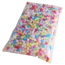 문구담 반투명 컬러믹스 대용량 구슬 악세사리부자재 6mm, 혼합색상, 1개