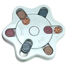 寵物益智藏食盤 六角形 約25cm 重量約207g, 藍色, 1個