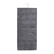 iSFun 雙面收納內衣襪子18 + 12格掛袋 灰色