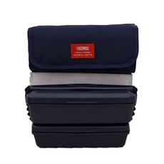 THERMOS 膳魔師 雙層保溫便當盒飯盒 DJB-906W DPNV, 藏藍色, 1個