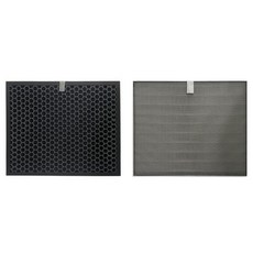 PUREBURG HEPA 高效濾網 + 蜂巢狀脫臭活性碳濾心 適用Panasonic 國際牌空氣清淨除濕機, 1套, PA-P20-01