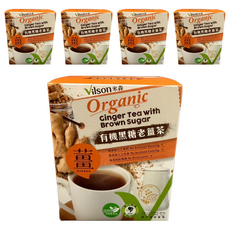 Vilson 米森 有機黑糖老薑茶, 8包, 5盒