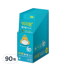 이지팜 황사 미세먼지 마스크 소형 KF80 흰색, 30매입, 3개, 화이트