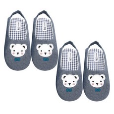 홈앨리스 백곰 덧신 2켤레, 블루, 2개