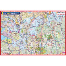 Jido.com 2035 護貝型 京畿道南部地區開發計畫圖 中型 150 x 110 cm, 1個