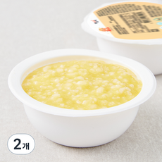 짱죽 중기 8개월 부터 이유식 죽, 혼합맛(단호박 / 오트밀), 200g, 2개