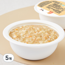 짱죽 중기 8개월 부터 이유식 죽, 혼합맛(한우 / 테프), 200g, 5개