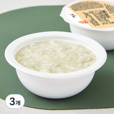 짱죽 중기 8개월 부터 이유식 죽, 혼합맛(닭가슴살 / 야채), 200g, 3개
