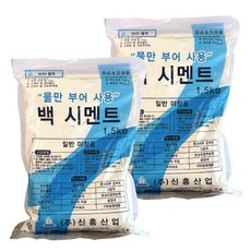 WITH블럭 물만부어 사용하는 백시멘트 보수제 1.5kg, 2개