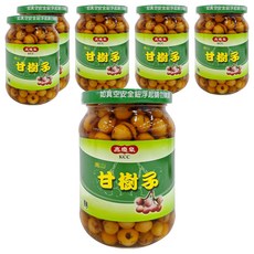 高慶泉 高山甘樹子 嚴選台灣阿里山樹子 不含防腐劑與化學色素, 380g, 6罐