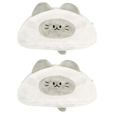 pinkfoot 8000貓咪化妝包, 灰色, 2個