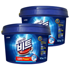 비트 딥클린 파워 플러스 분말세제 본품, 4.2kg, 2개
