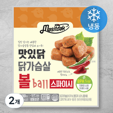 맛있닭 닭가슴살 볼 스파이시 (냉동), 100g, 2개