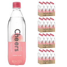 TAISUN 泰山 Cheers Peach 水蜜桃氣泡水, 96瓶, 590ml