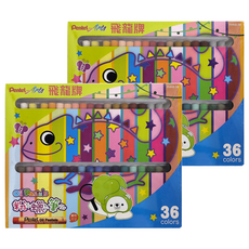 Pentel 飛龍文具 Arts 粉蠟筆 PHN9-36, 36色, 2盒