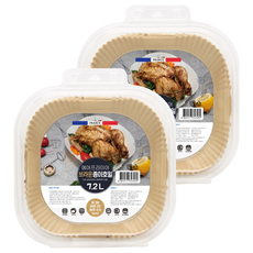 氣炸鍋方形棕色烘焙紙 7.2L, 2個