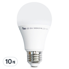 Gunsik ECO LED燈泡 燈具 球泡燈 10W, 燈泡色, 10個
