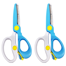 KUMON 兒童初學專用剪刀 (右手適用), 2歲以上適用, 2支, 藍色