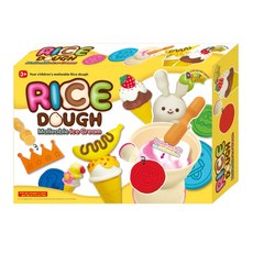 Donerland 無毒米黏土套裝 3歲以上兒童適用 附研缽壓印遊戲, 小小印章 米色, 1盒, 454g