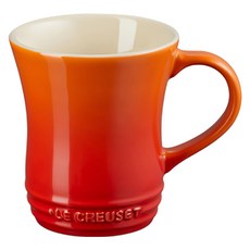 LE CREUSET 小馬克杯, 火焰橘, 1個