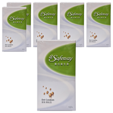 Safeway 舒位 激情顆粒型衛生套 52mm, 12個, 6盒