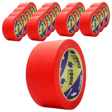 신흥테이프 마스킹테이프 빨강 48mm x 40m, 15개