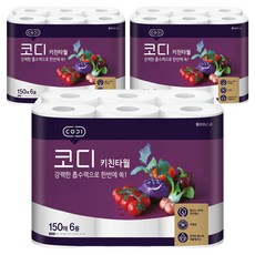 코디 키친타월, 150매, 18개