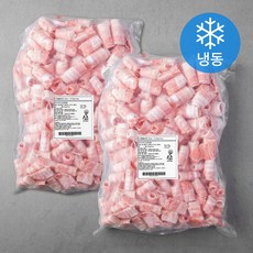 미트코리아 스페인산 돌돌이 대패삽겹살 2mm (냉동), 2.5kg, 2개