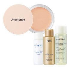 마몽드 하이커버 크림 코렉터 7g + 아모레퍼시픽 기초케어 3종, 2호 미디엄 피치, 1세트