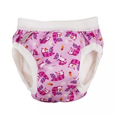 ImseVimse 有機棉幼兒如廁訓練褲, 粉紅浣熊, 1件