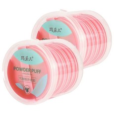 미니맥시 파우더 쿠션 퍼프 7p, 2세트, 피치