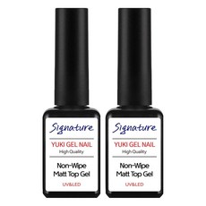 YUKI 招牌無光頂層凝膠指甲油霧面頂層 7g, 混色, 2個