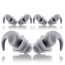 투아룸 인이어 실리콘 이어플러그 그레이, 6세트