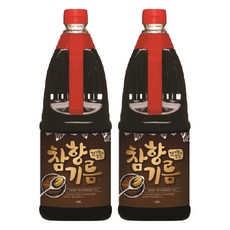 Deokhwafoods 芝麻香油, 1.8L, 2個