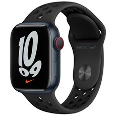 Apple 애플워치 7 GPS+Cellular, 41mm, 알루미늄, 미드나이트 케이스, 안트라사이트/블랙 밴드