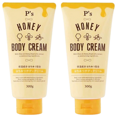 P's 蜂蜜保濕身體乳 含橄欖油 蜂王漿提取物, 300g, 2瓶