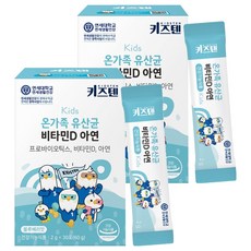 키즈텐 온가족 유산균 비타민D 아연, 60g, 2개