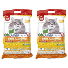 ECO Clean 豆腐貓砂, 玉米, 7L, 2袋
