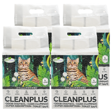 ECO Clean 艾可 1.5mm 極細豆腐貓砂 - 活性炭，7L，可沖馬桶，除臭, 4包