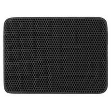 高精寵物 雙層貓砂墊, 黑色, 1個