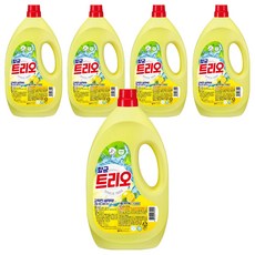 Trio 洗碗精, 檸檬/青檸, 1kg, 5個