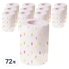 강아지 자가접착 일회용 신발 붕대 화이트 별 7.5cm, 72개