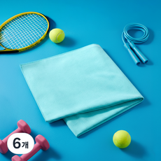 comet 運動毛巾 40x90cm, 薄荷綠, 6個